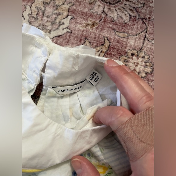 Janie and Jack blue and yellow floral dress w/bloomers - Picture 3 of 3